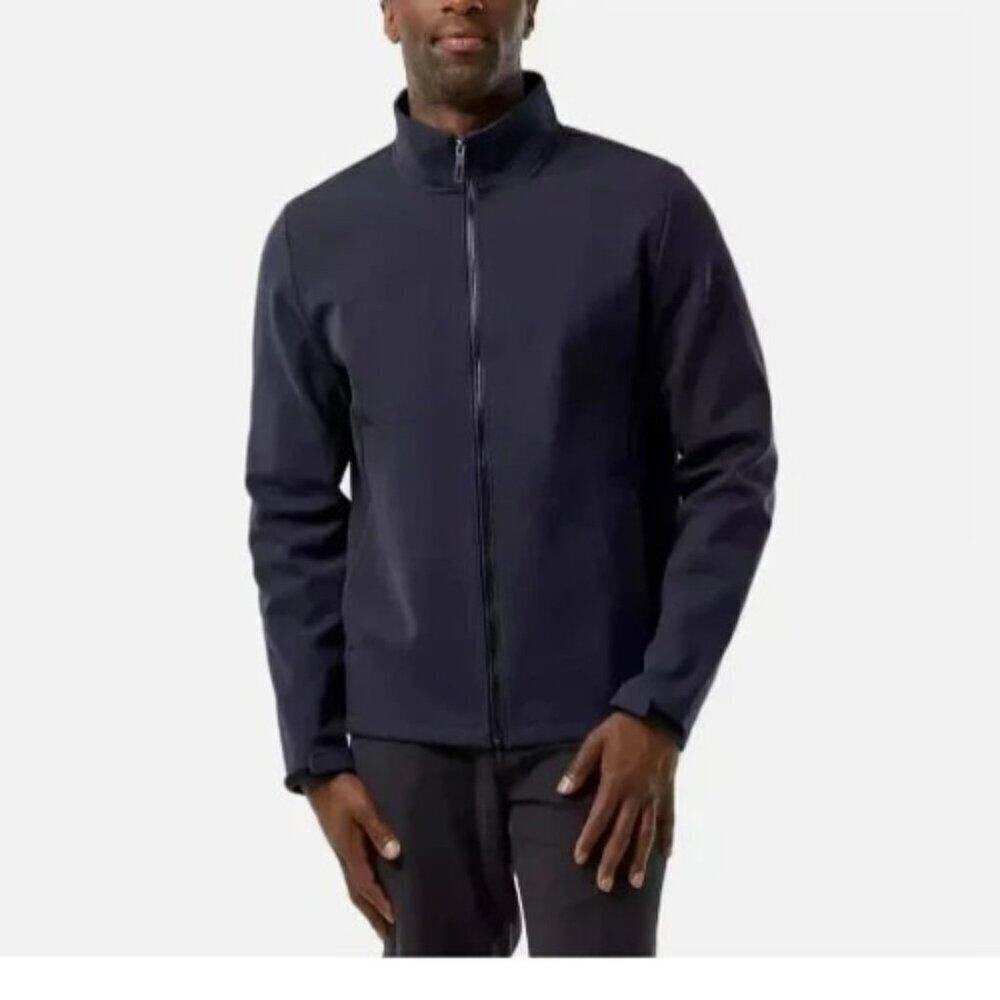 NEW 32 Degrees Men's Size M Full-Zip Jacket Polyester Navy Blue Windbreaker